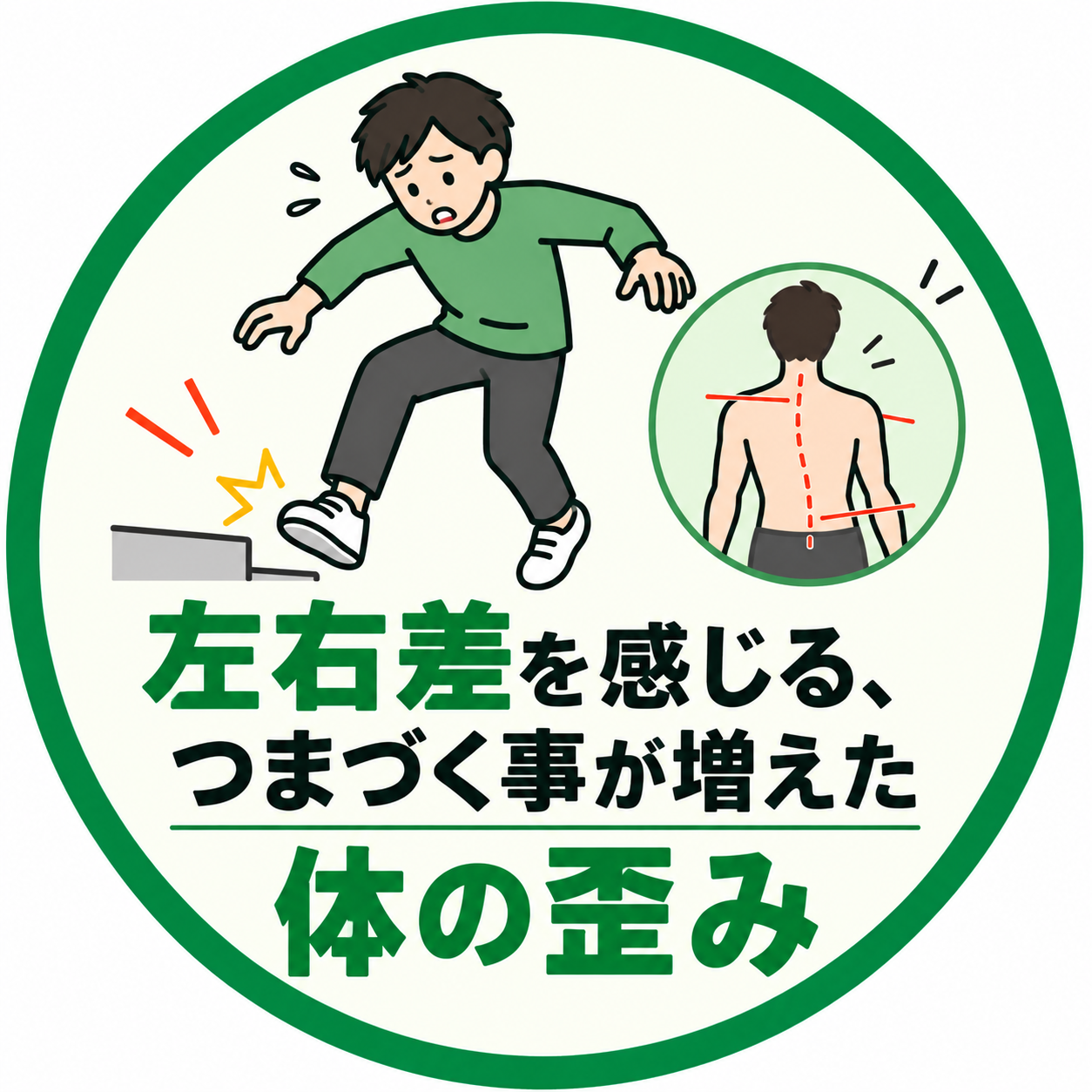 体の歪みのお悩み